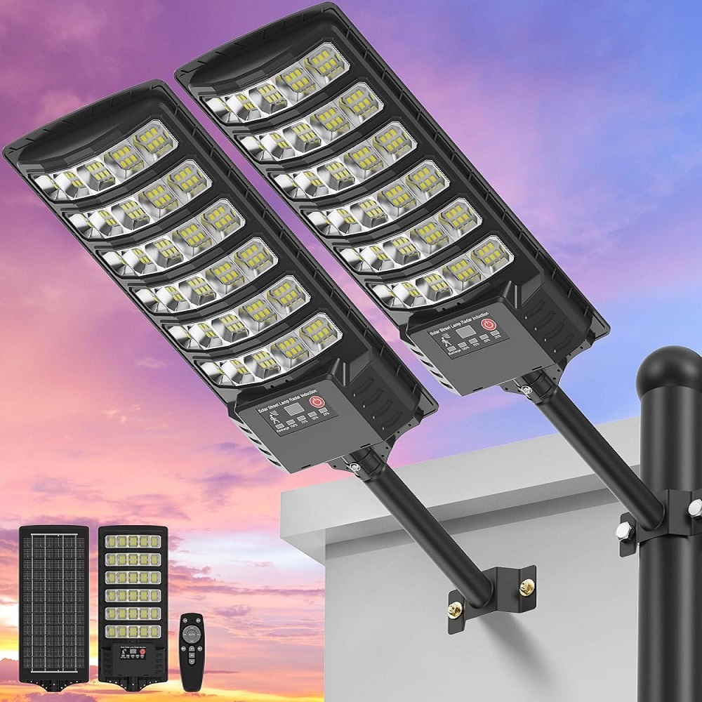 Outdoor Lighting Dusk To Dawn - Lampu Jalan Tenaga Surya dengan Tiang,