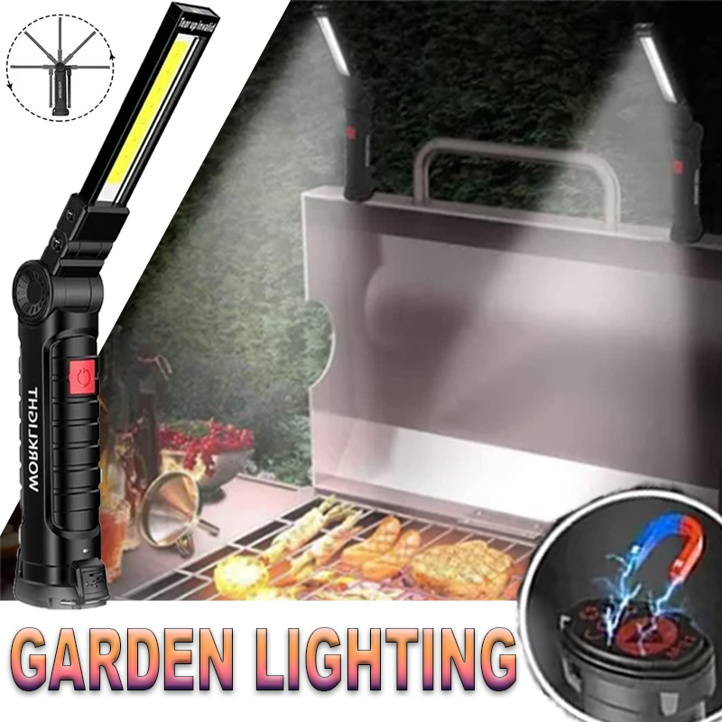 Outdoor Lighting Bulbs - Senter LED Portabel dengan Kait Magnetik
