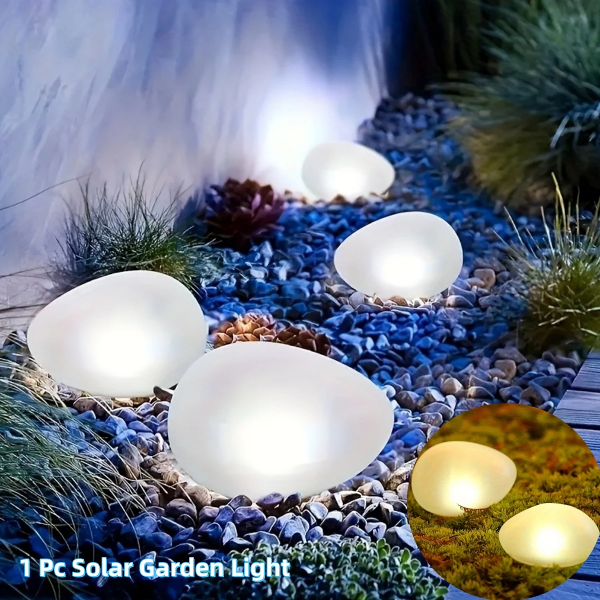 Landscape Spike Light - Lampu Batu Surya Lampu Tanah Kaca