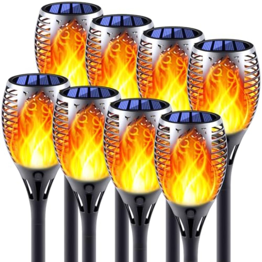 Fire Torch Solar - Lampu Senter Tenaga Surya dengan Efek