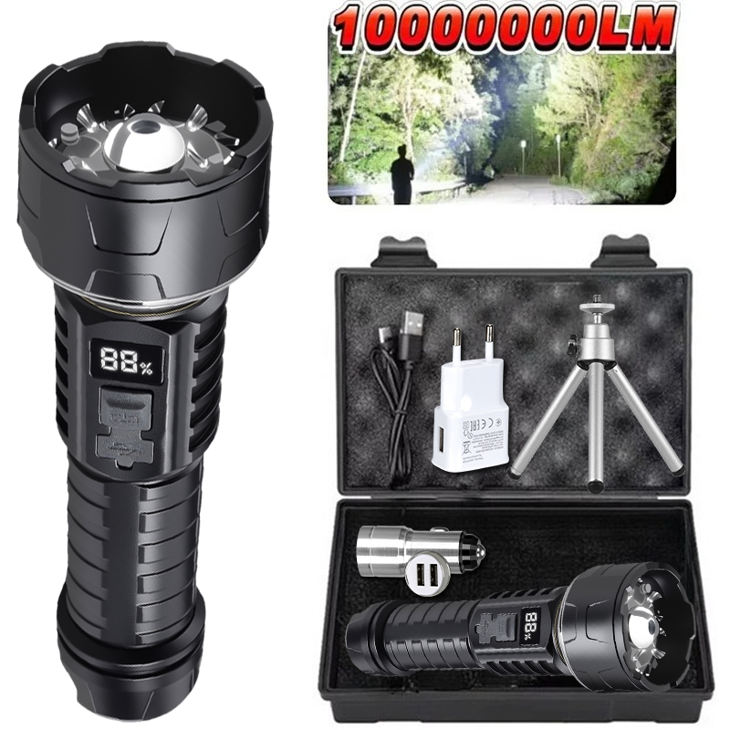 Outdoor Lighting Bulbs - Senter LED COB Lentera Isi Ulang