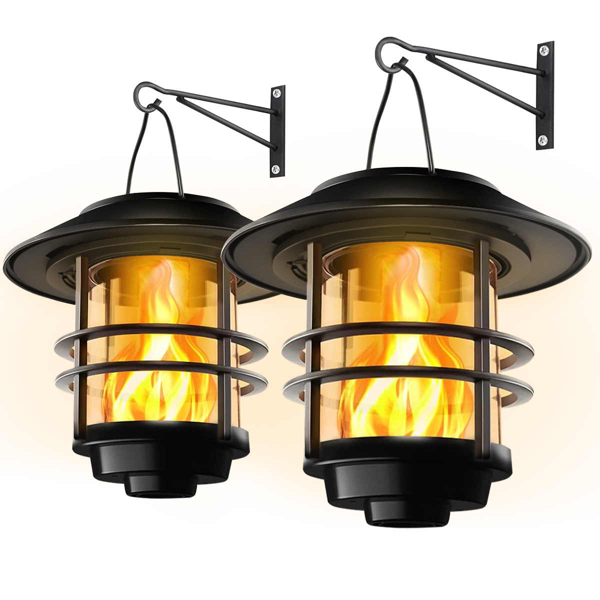Fire Torch Solar - 1 buah surya gantung lentera luar