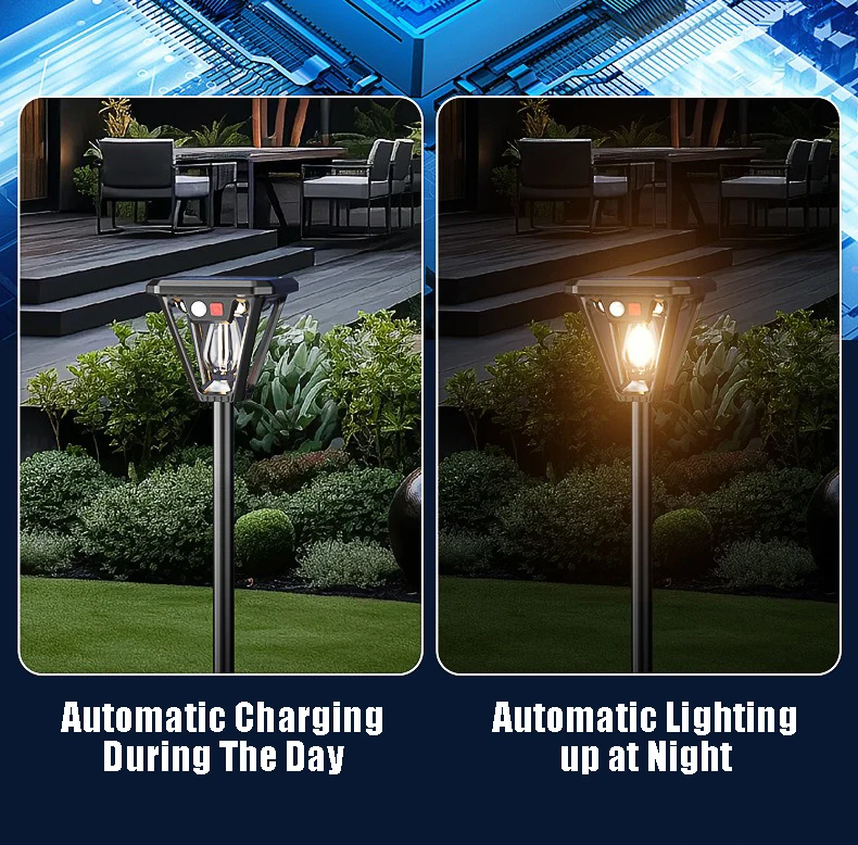 Lampu Taman Tenaga Surya Senso - Outdoor Lighting Dusk To Dawn ulasan dan harga