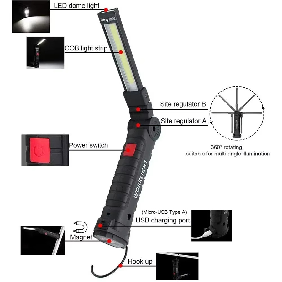 Senter LED Portabel dengan Kai - Outdoor Lighting Bulbs ulasan dan harga