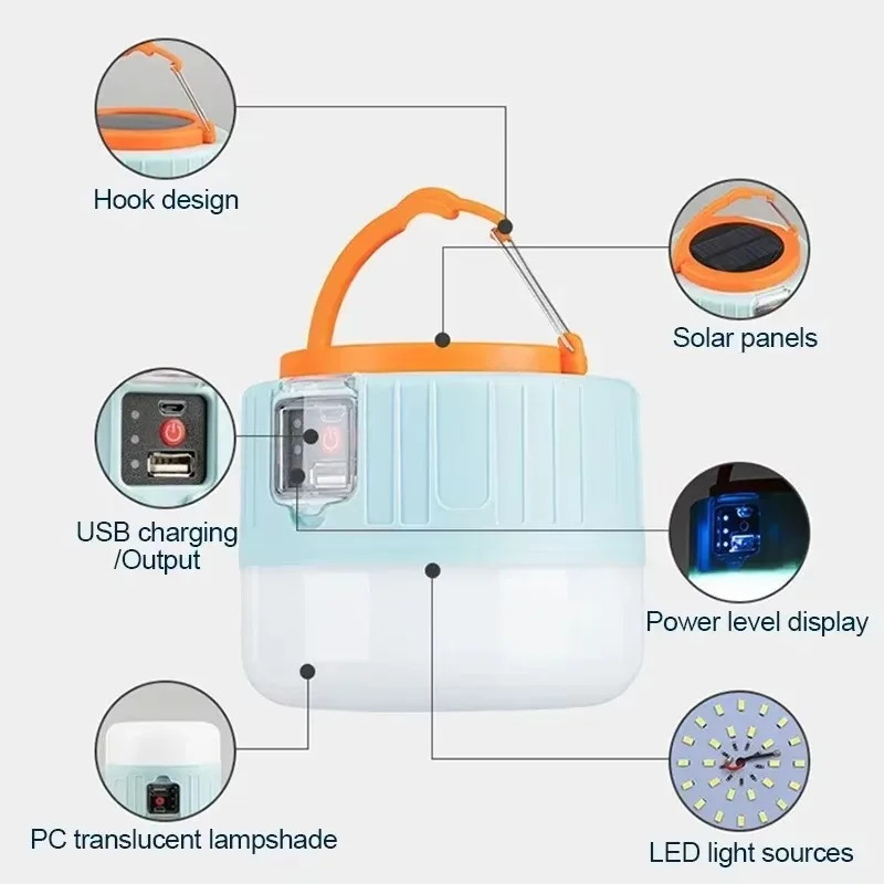Lampu Camping Tenaga Surya LED - Outdoor Lighting Bulbs ulasan dan harga