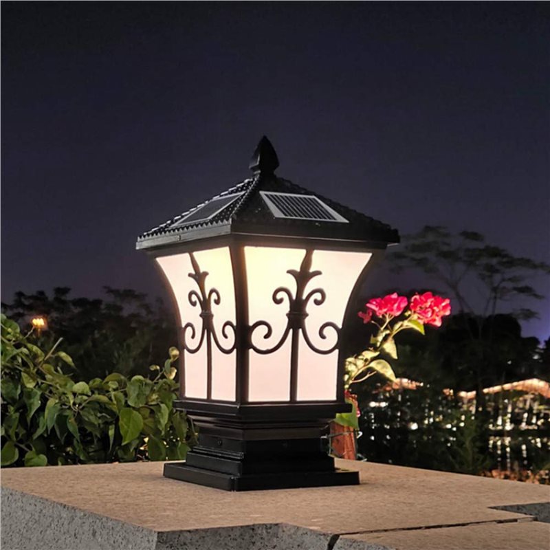 3X Lampu Tiang LED Tenaga Sury - Outdoor Lighting Dusk To Dawn ulasan dan harga