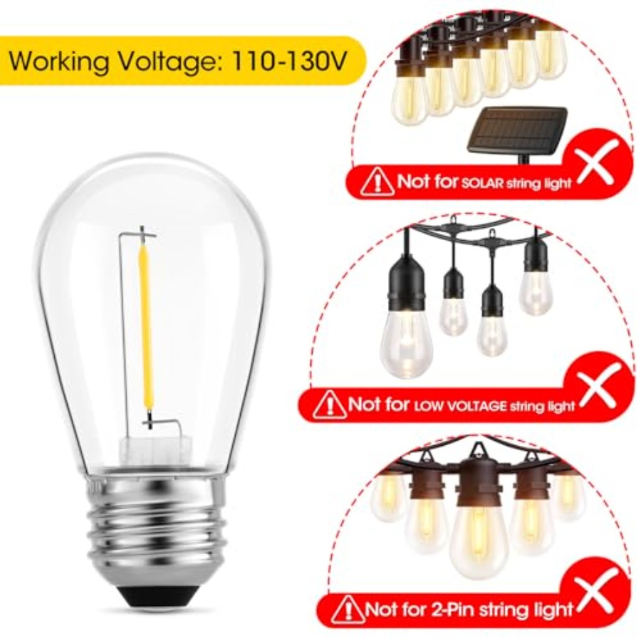 36 Paket Lampu LED S14 untuk L - Outdoor Lighting Bulbs ulasan dan harga