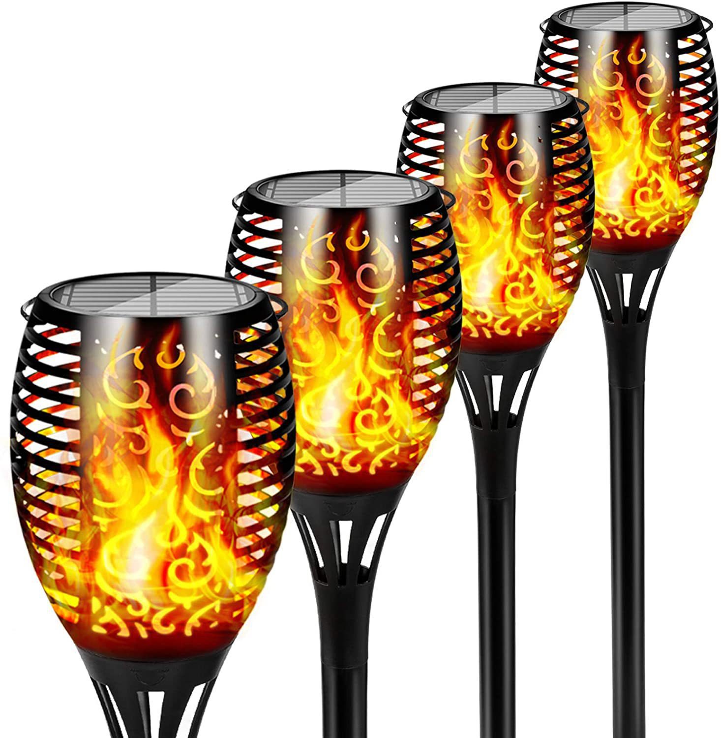 Lampu Obor Surya 12LED dengan  - Fire Torch Solar ulasan dan harga