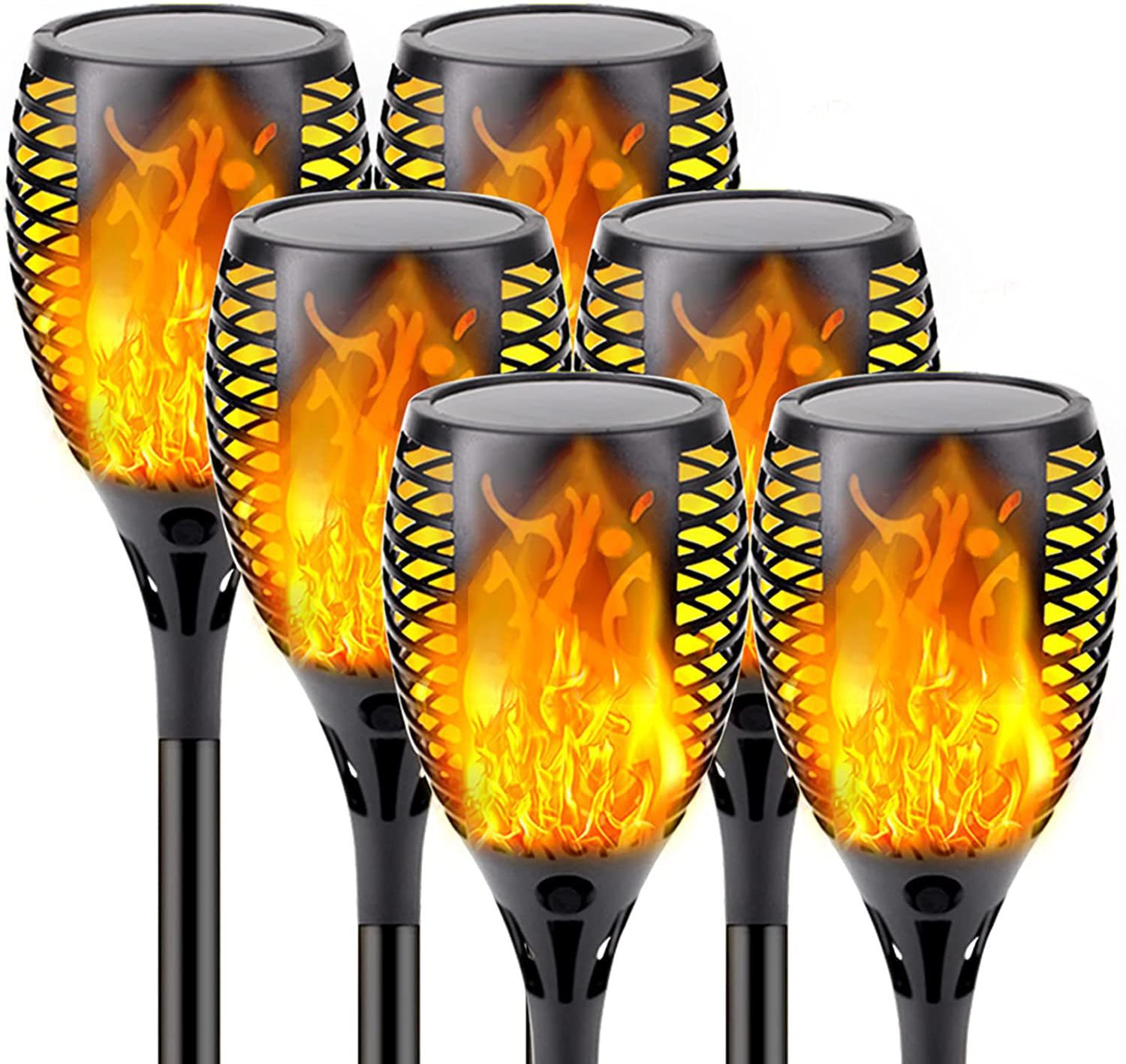 Lampu Obor Surya 12LED dengan  - Fire Torch Solar ulasan dan harga
