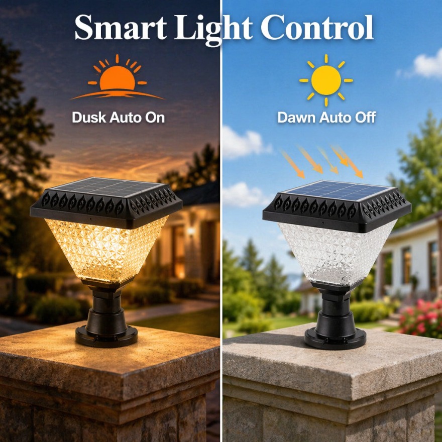 Lampu Tiang Tenaga Surya Luar  - Outdoor Lighting Dusk To Dawn ulasan dan harga
