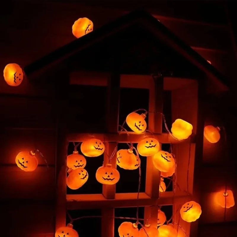 Lampu String Labu Halloween Be - Outdoor Lighting Lanterns ulasan dan harga