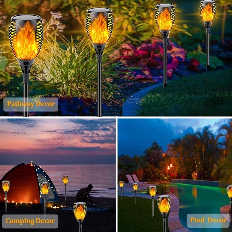 96 lampu senter tenaga surya L - Fire Torch Solar ulasan dan harga