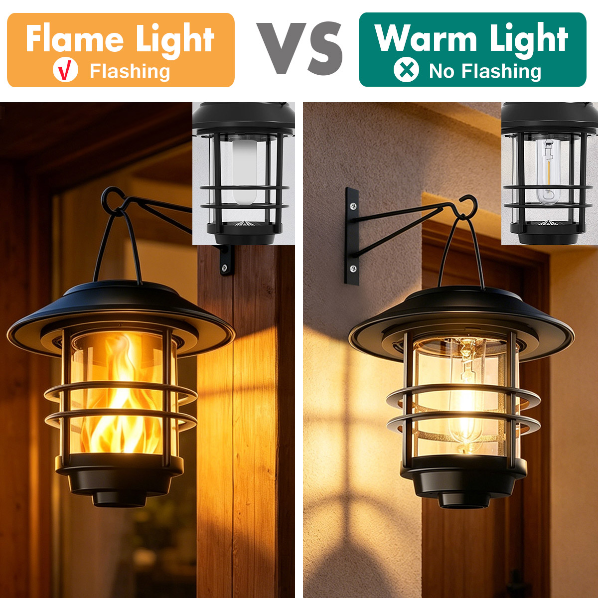 1 buah surya gantung lentera l - Fire Torch Solar ulasan dan harga