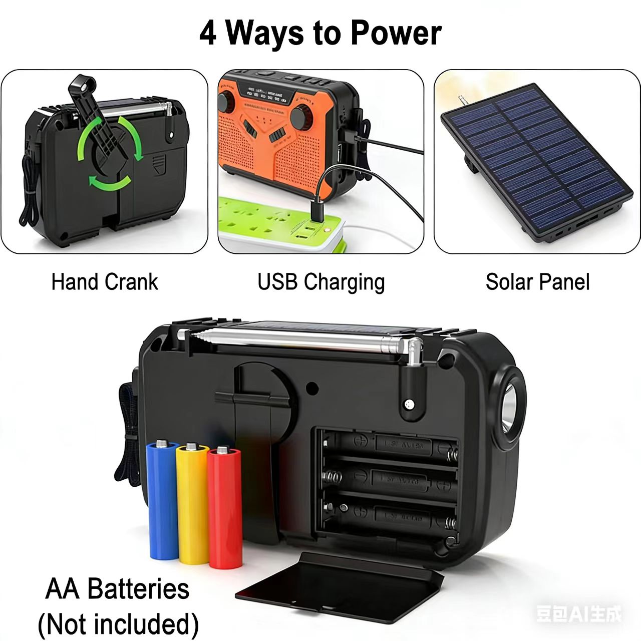 Radio Portabel AM/FM Tenaga Su - Fire Torch Solar ulasan dan harga
