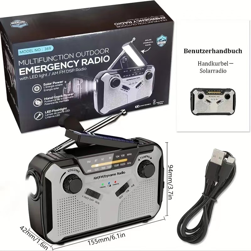 Radio Portabel AM/FM Tenaga Su - Fire Torch Solar ulasan dan harga