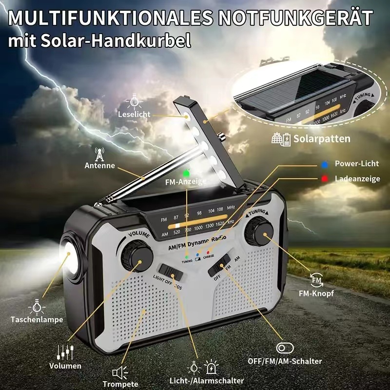 Radio Portabel AM/FM Tenaga Su - Fire Torch Solar ulasan dan harga