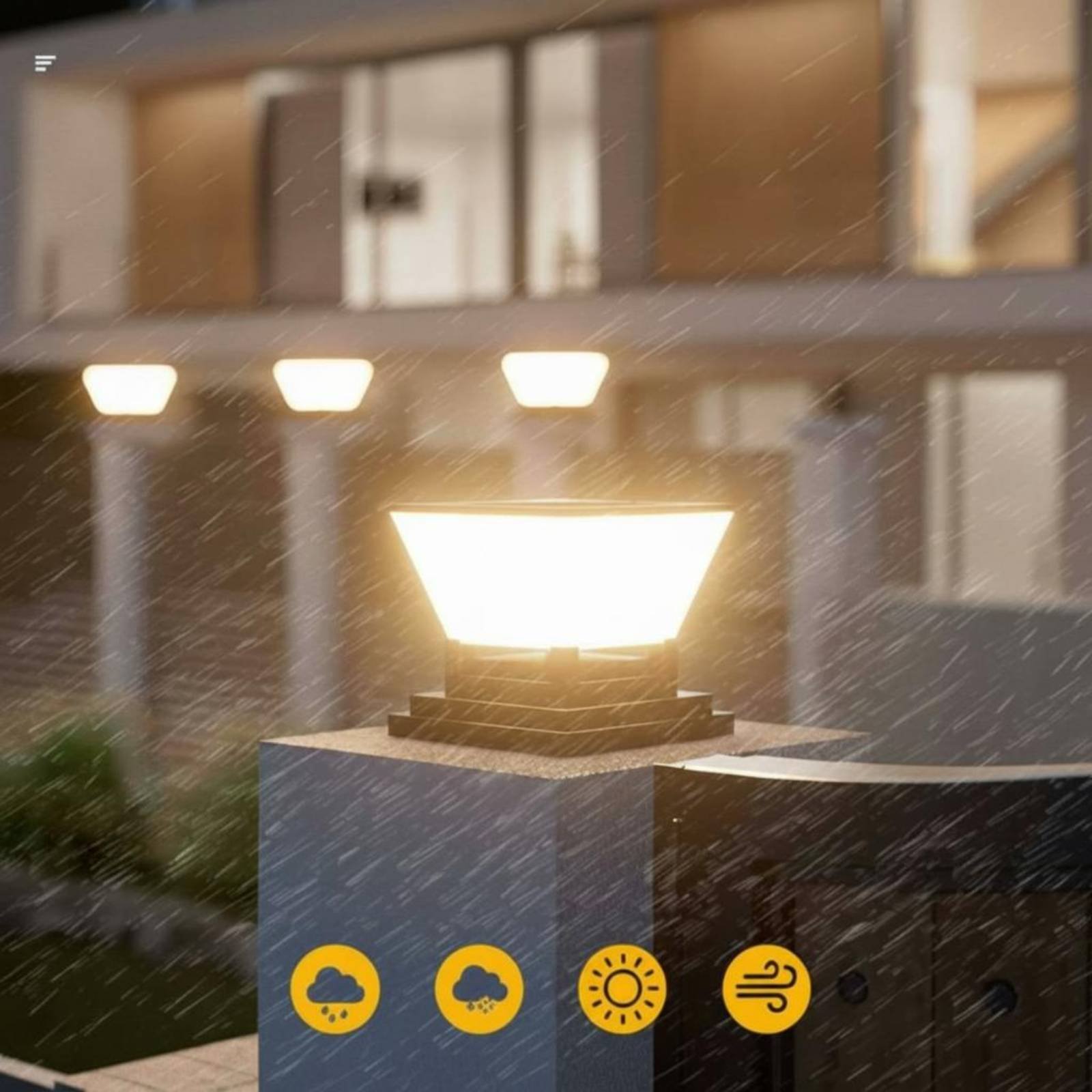 Lampu Tiang Tenaga Surya Tahan - Outdoor Lighting Lanterns ulasan dan harga